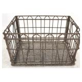 Metal milk crate
