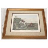 Framed hunt scene