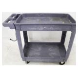 Hard plastic rolling cart