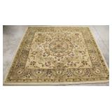 Kaleen ivory & green rug - 6