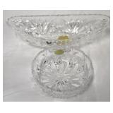2 Germany crystal bowls