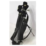 Golden Bear titanium golf club set in bag