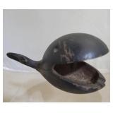 Cast iron whale ashtray