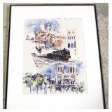 Signed & numbered framed print