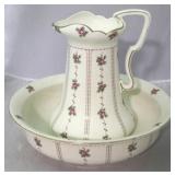 Washbowl & pitcher set - signed