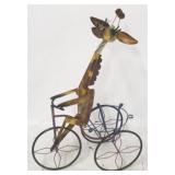 Giraffe on trike planter