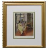 Woman Painting by Window Print by Henri Matisse