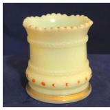 Heisey custard toothpick - signed