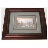 Framed hunt scene