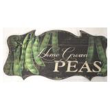 Home Grown Peas wood sign