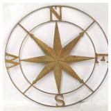 Metal compass star