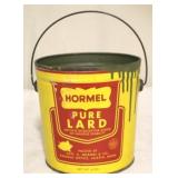 Vintage Hormel Lard metal bucket