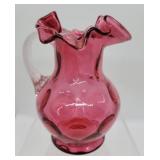 Fenton cranberry pitcher