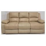 Leather Italia reclining leather sofa - AS IS