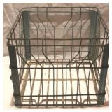 Vintage Metal Milk Crate