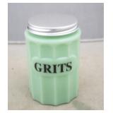 Jadeite Grits Container