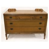 Vintage dresser with boxes