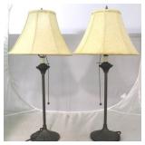 Pair matching buffet lamps