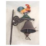 Cast Iron Rooster Bell