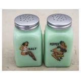 Jadeite Salt and Pepper Shakers