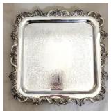 Wallace Royal English silver plate footed platter