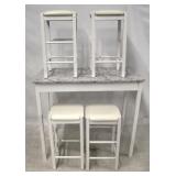 5-Piece Bistro Set w/ 4 Stools