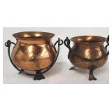 Pair copper buckets
