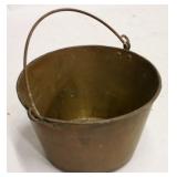 Brass bucket with handle