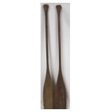 Pair wood paddles