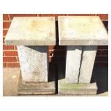 Pair of Concrete Stands