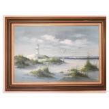 Oil on Canvas-signed