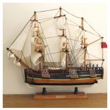 Wood Model Ship- 19.5" x 18"