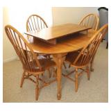 5pc Dining Table Set w/ leaf