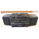 JVC AM/PM Cassette Radio w/ detachable speakers