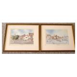 Pair of Framed Prints- signed