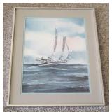 Framed Watercolor- signed