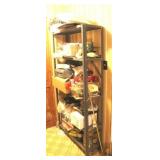 Metal Shelf w/ Assorted Contents