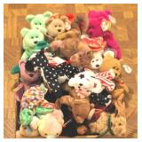Lot of Assorted Beanie Babies