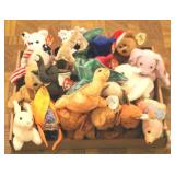 Tray lot of Assorted Beanie Babies