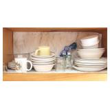 Shelf Lot Assorted Dishes