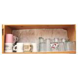 Shelf Lot Assorted Glasses & Mugs
