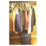 Lot of Assorted Clothes & Luggage Bag