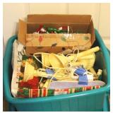 Plastic Tote full of Assorted Items