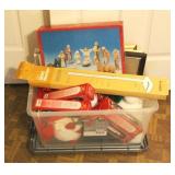 Plastic Tote full of Assorted Items