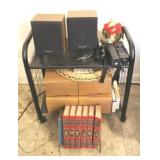 Metal Shelf w/ Assorted Items