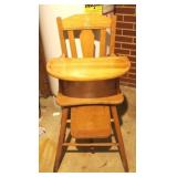 VIntage Wood HIghchair