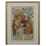BIERES DE LA MEUSE GICLEE BY ALPHONSE MUCHA