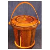 Vintage wood ice bucket