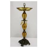 Vintage amber smoking stand