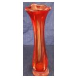 Swung art glass vase